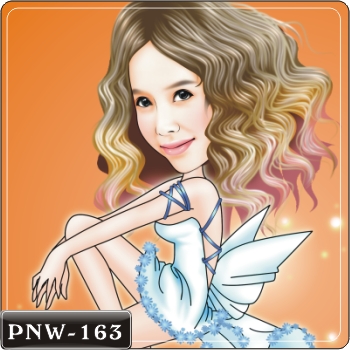 Q版畫像 精靈女生Q版畫 PNW-163